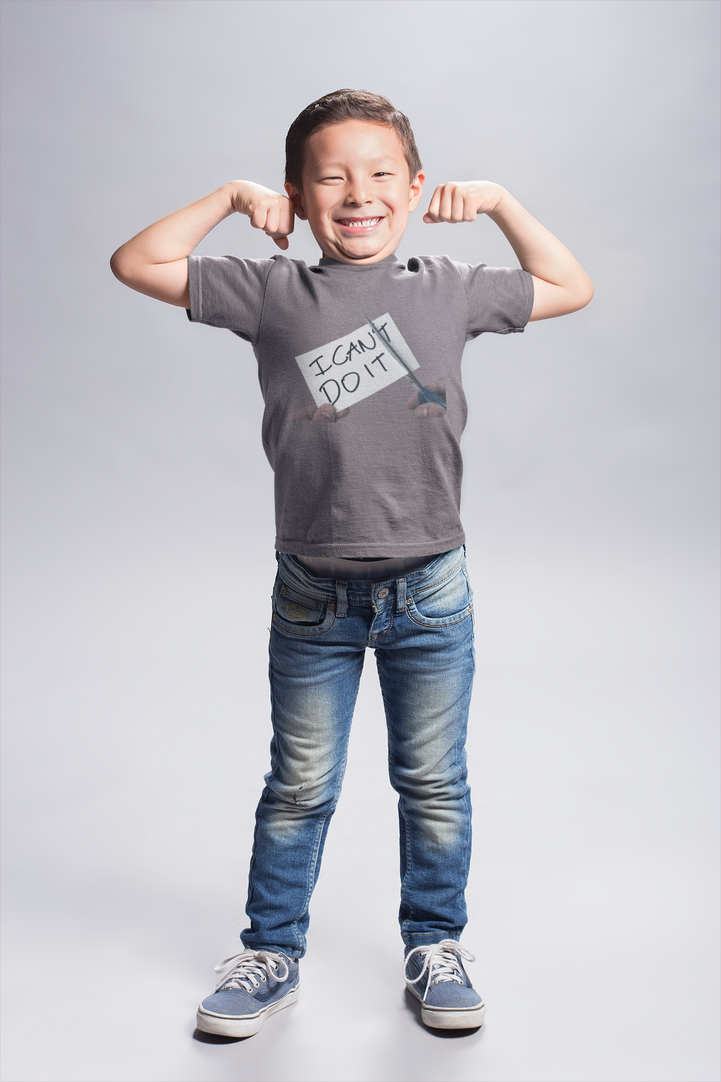 Kids Tee 'I Can' Jersey - Motivational Sports Shirt